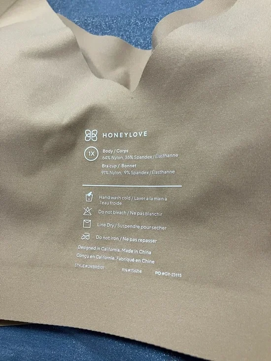 Honeylove SoftForm Pullover Bra Sz 1X in Sand - Picture 9 of 9